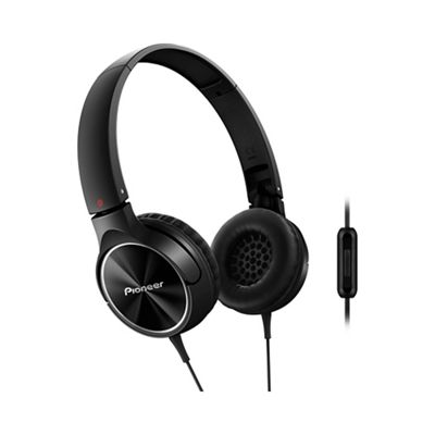 Black SE-MJ522T-K overhead headphones with in line mic